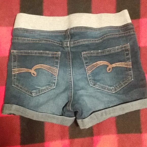 3 PAIRS JUSTICE Pull On Denim Shorts 12 Slim - Picture 7 of 11